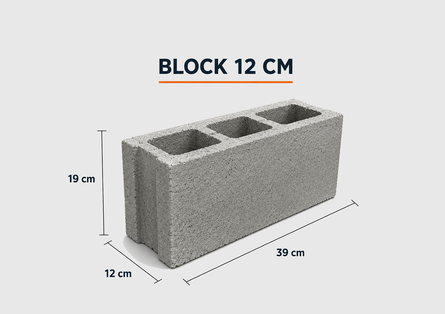 Bloc de 12 para construcción